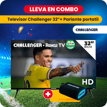 Televisor Challenger 43 + Parlante portatil